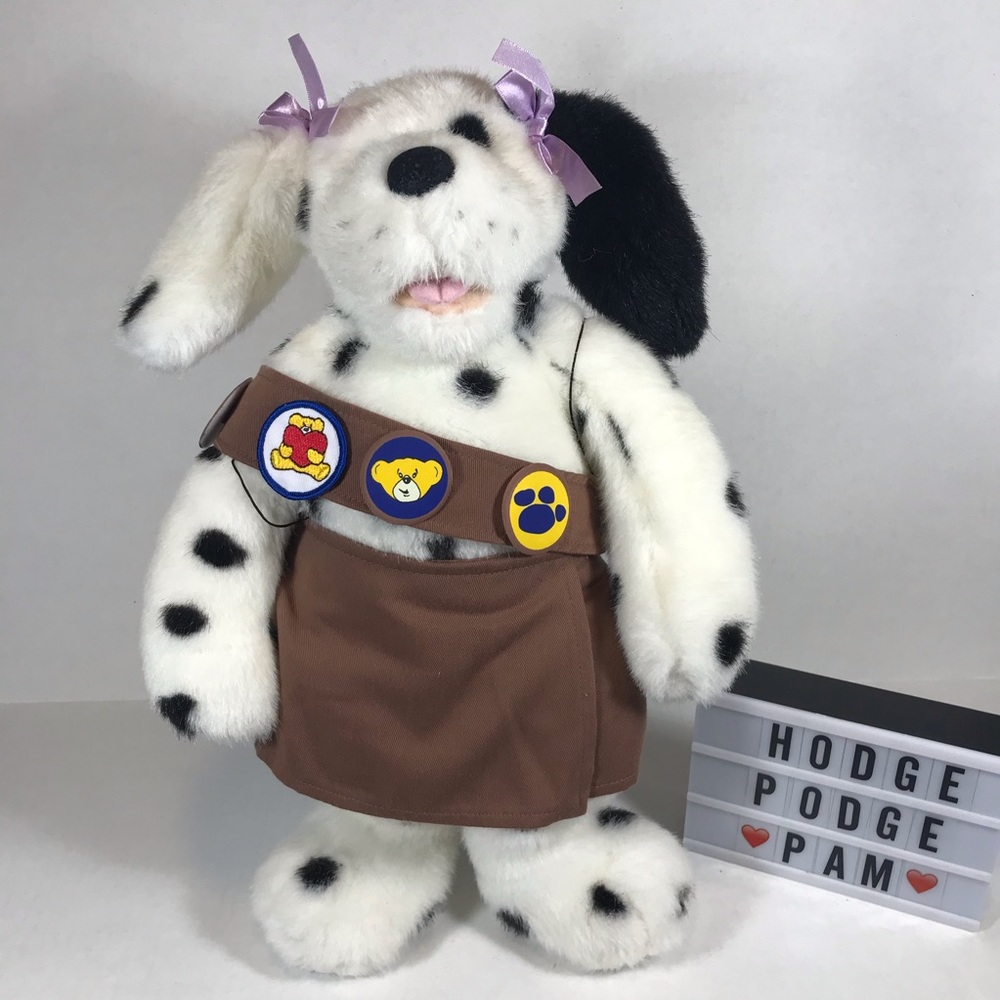 Build A Bear Girl Scout Brownie Stuffed Dalmatian - Picture 9 of 10